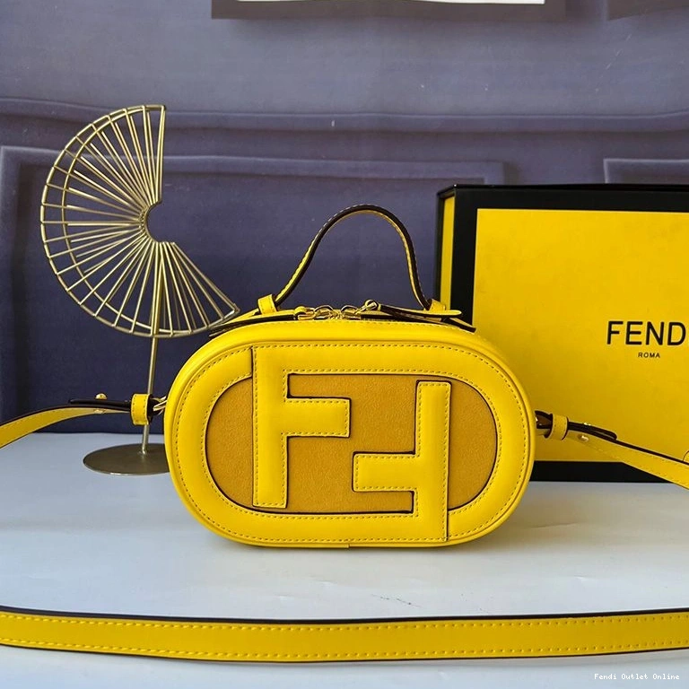 In Camera Yellow O'Lock Mini Calf Leather Fendi Case 0709